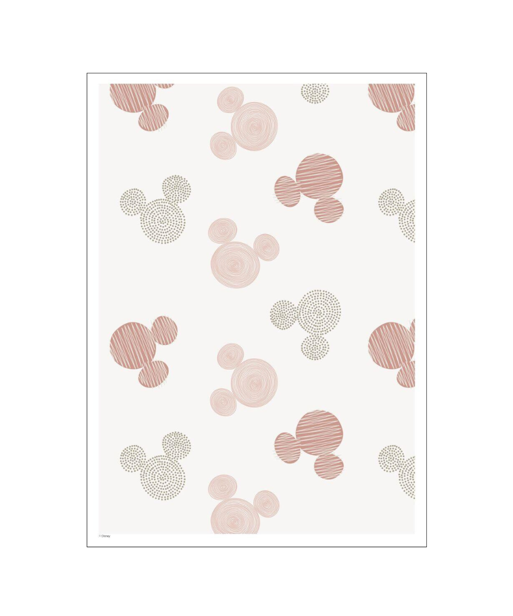 Disney Mickey Mouse Beige Pattern plakat - 50x70 cm